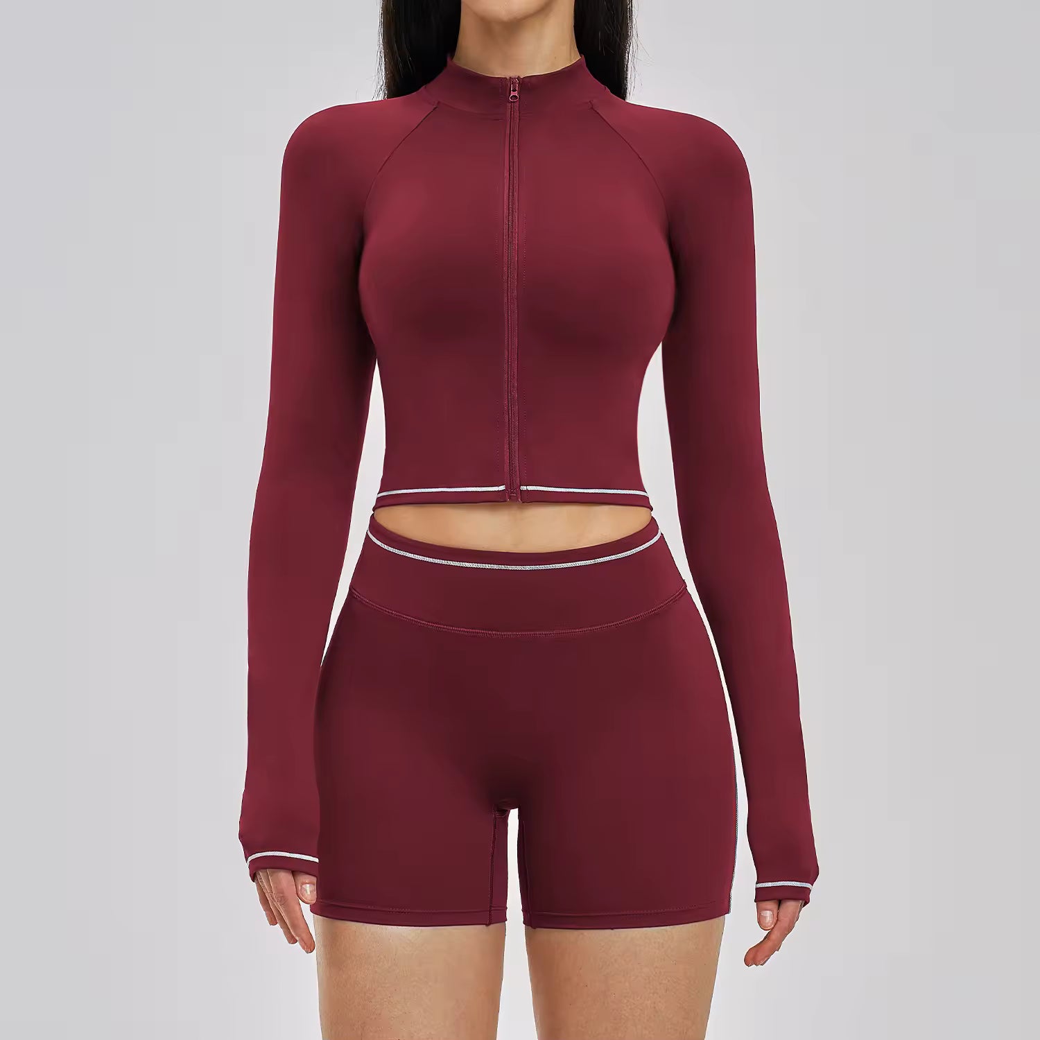 Open Back Jacket Leggings Set