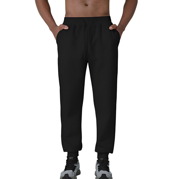 OEM High Vintage Lightweight Cotton Running Training Tight-Fitting Mouth Sweatpants Casual Quick-Drying Men's Casual Trousers