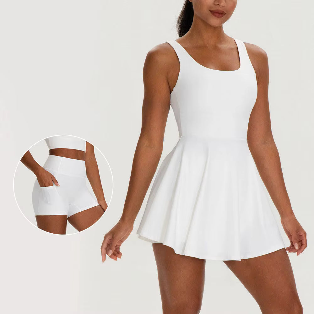Backless Active Dress Set