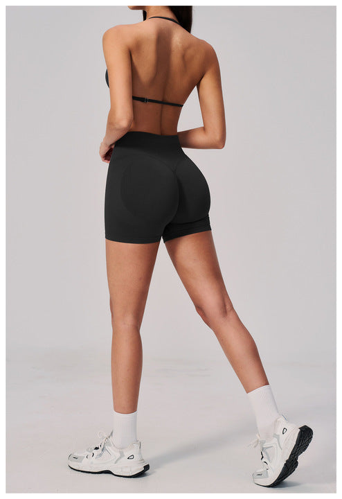 JY Custom Logo Tight-fitting Custom High-quality Women's Pilates Sportswear, High-support Hip-lifting Yoga Fitness Two-piece Set