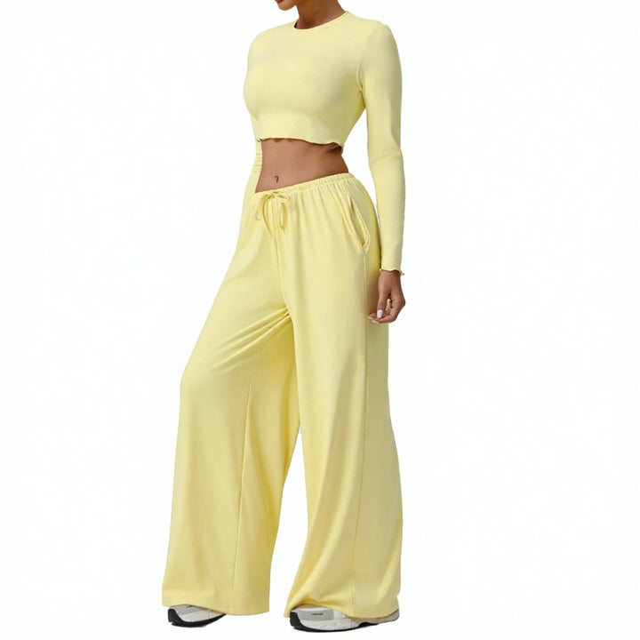 New Women's Solid Plus Size 2-Piece Breathable Spandex/Nylon Athleisure Tracksuit Sets Waist Oversized Casual Sportswear Sets