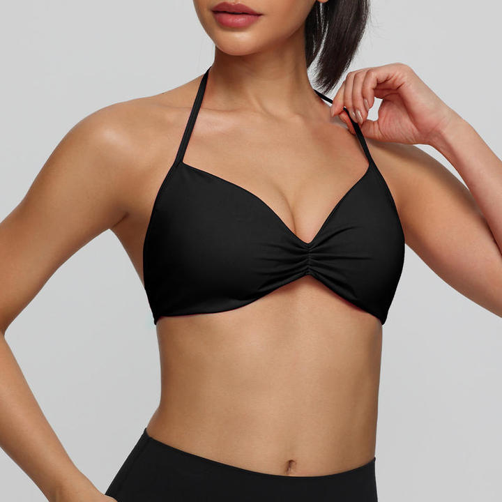 JY New Arrival Best-selling Fitness Sports Bra High Support Fitness Underwear Sexy Thin-Strap Halter Sports Bra Removable Pads