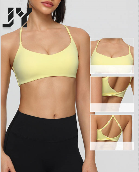 JY New Arrival Best-selling Fitness Sports Bra with Adjustable Shoulder Straps for Shock Absorption, Suitable Running and Yoga