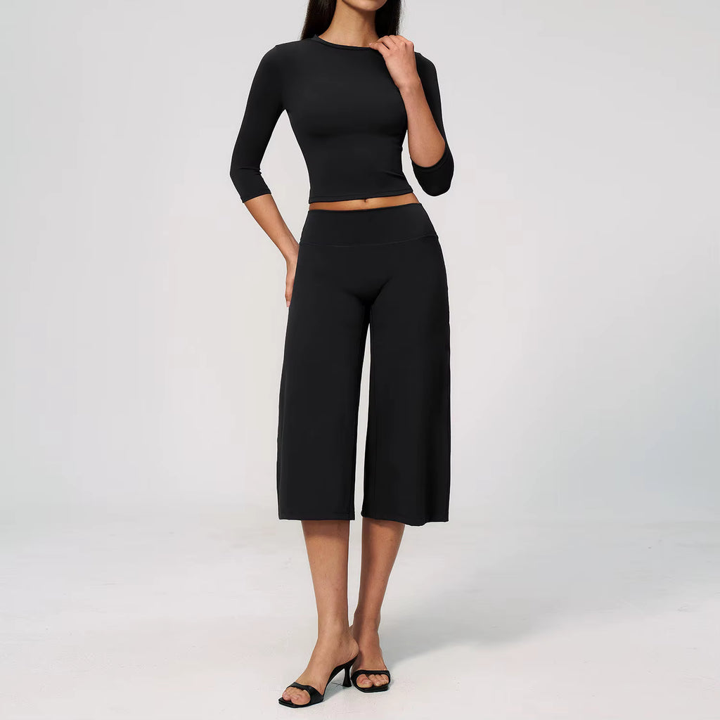 long Sleeve Capri Set
