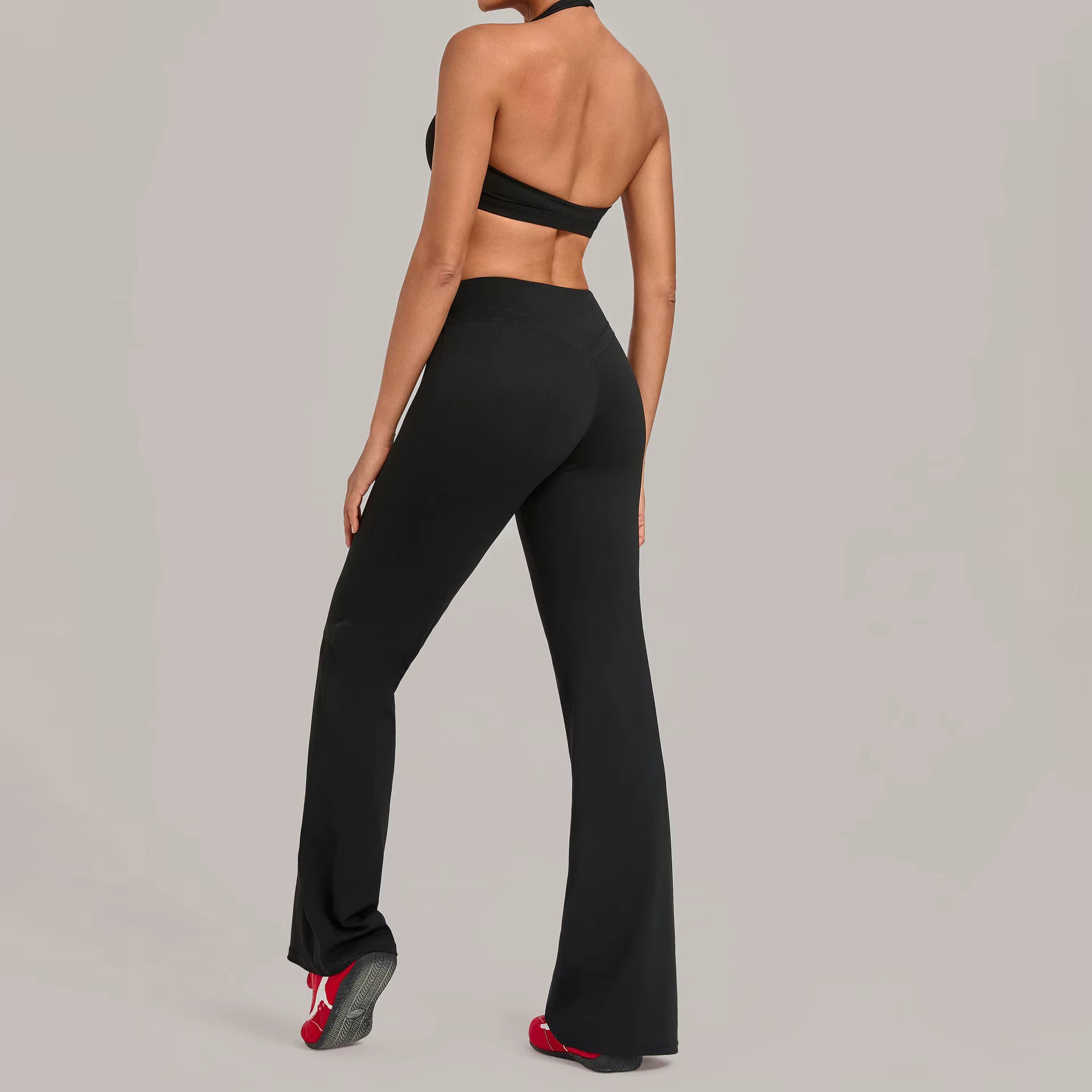 Flared Pants & Sports Bra Set