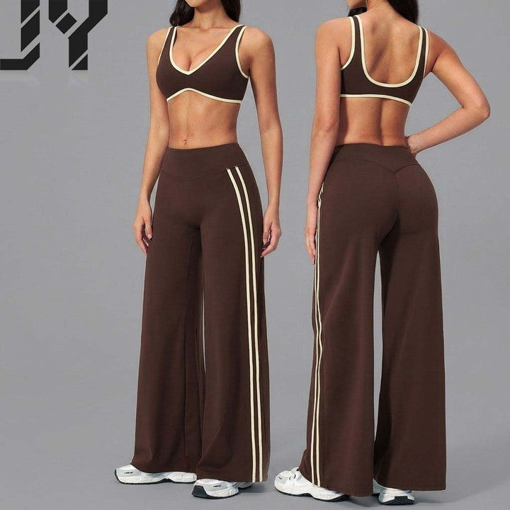 2026 Hot-Selling Women's Skin-Tight, Slimming, Quick-Dry Fitness Set for Outdoor Running and Exercise