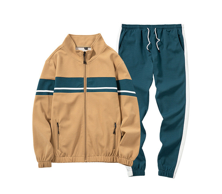 Men's Training Gym Sportswear Two Pieces Tracksuit Hoodie and Pants Sweat Suit