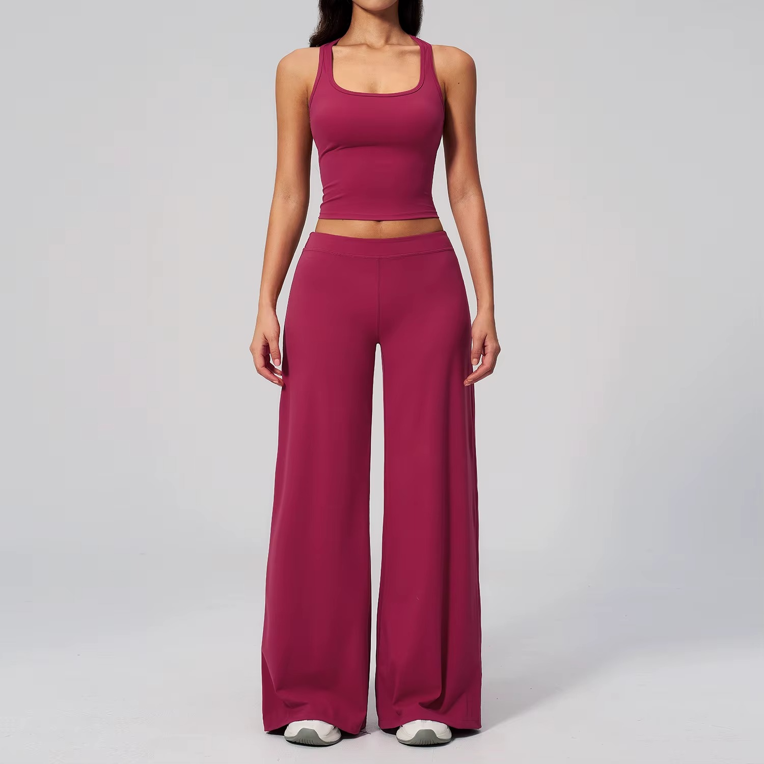 Stand Collar Leggings Set