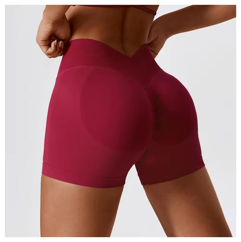 Scrunch High Waist Sports Shorts