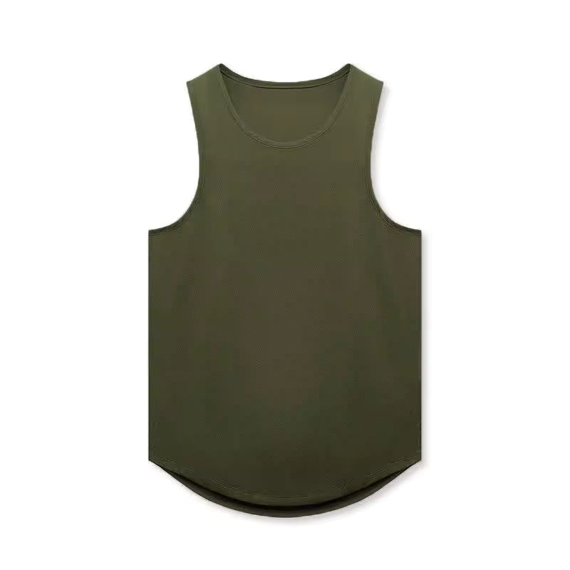 JY Custom Plus Size Men's Tank Top Quick Dry Athletic Workout Fitness Sleeveless T-shirt Breathable Sleeveless for Men
