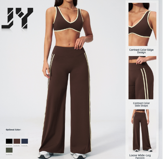 JY New Arrival Naked Feeling Tight Yoga Suit for Slimming and Quick Drying, Fitness Suit Outdoor Running Sports Suit for Women