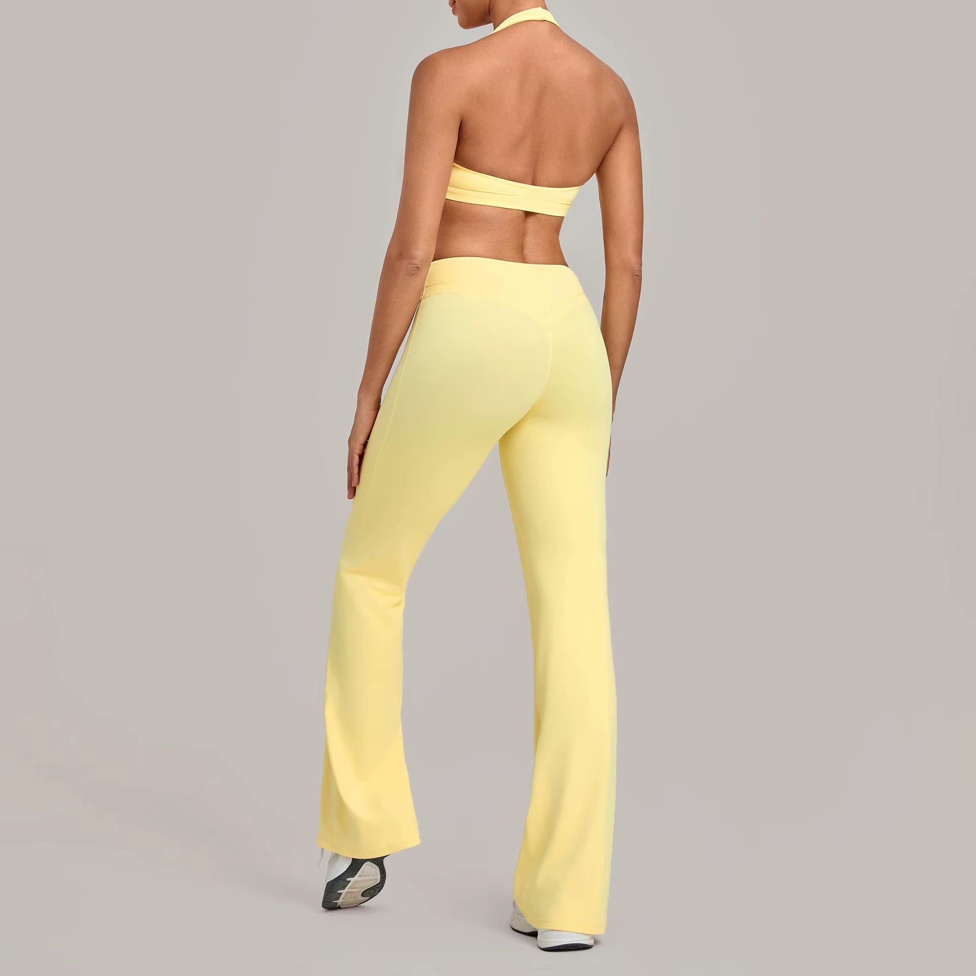 Flared Pants & Sports Bra Set