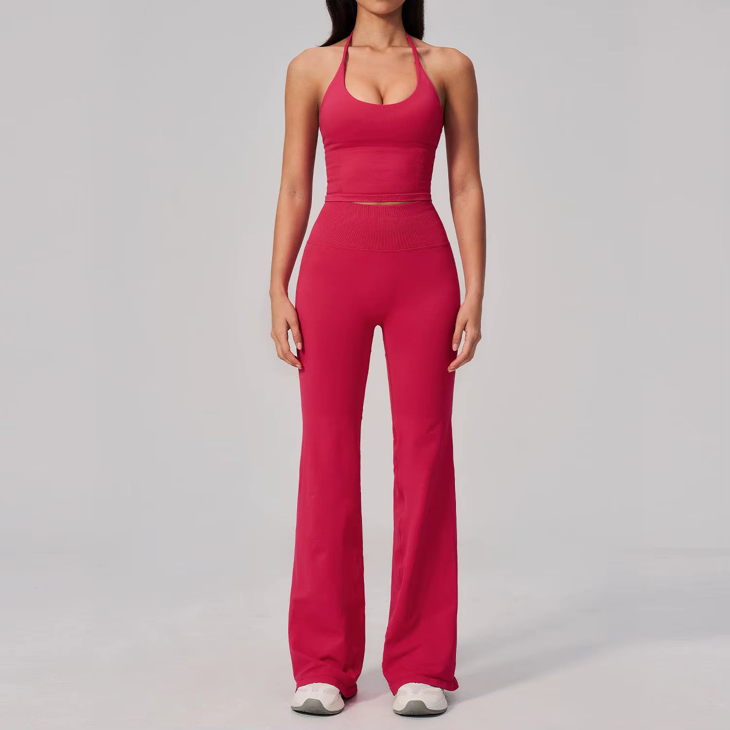 Seamless Ribbed Wide Leg Set