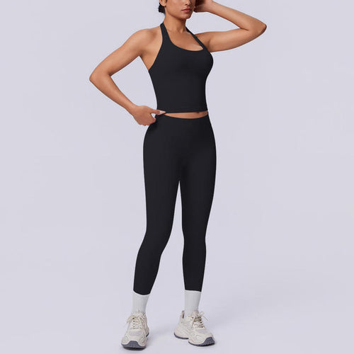 JY 2026 Custom Logo New Custom Activewear Tank Top Women Leggings Quick Dry Running Casual Gym Fitness Sports Yoga Womens Sets