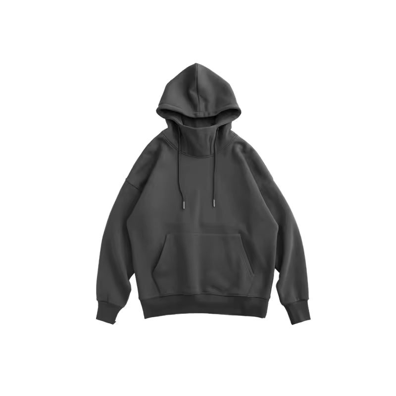 Custom Solid Color Pullover Sweatshirt Plus Size Casual Loose Blank Oversize Fleece Hoodies Unisex