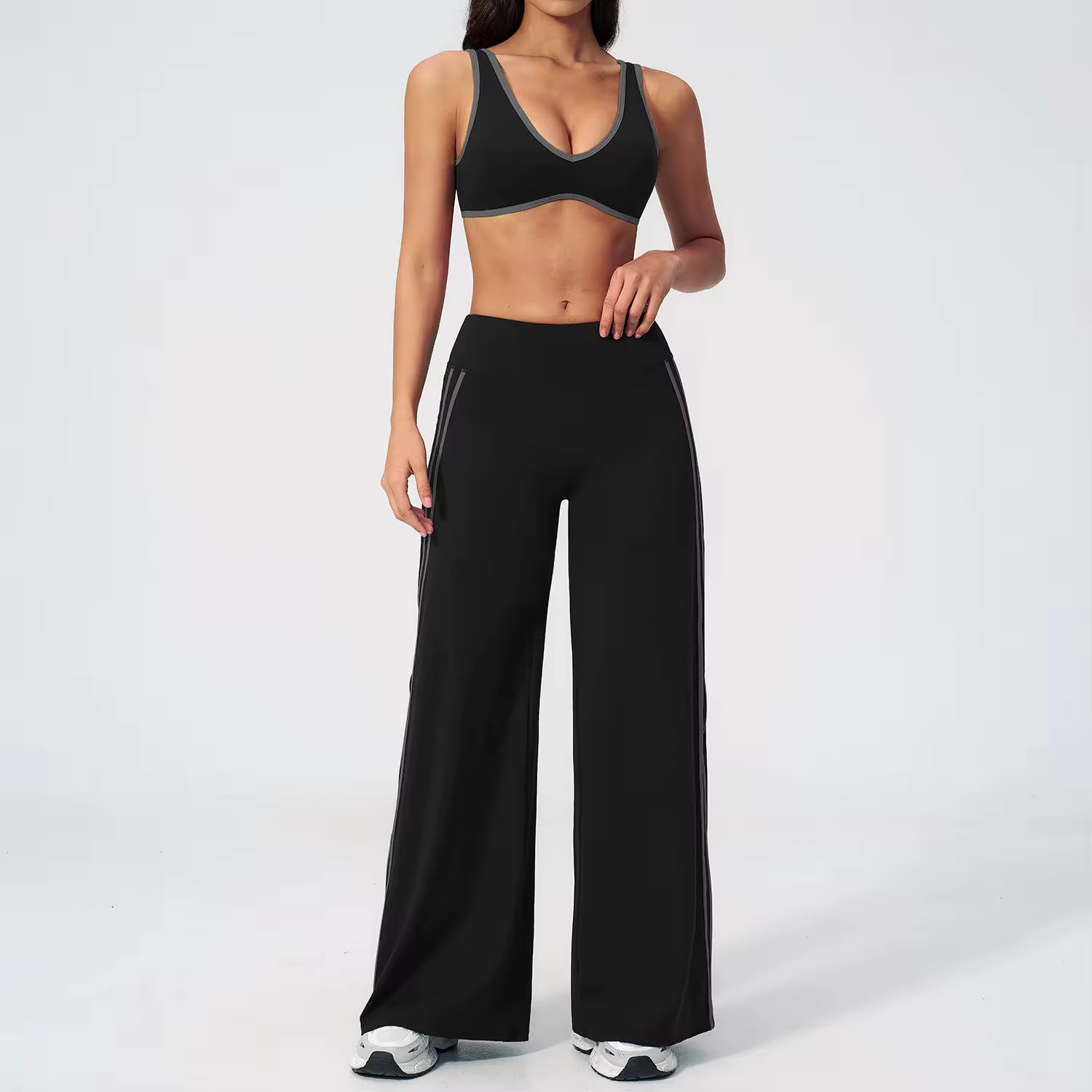 V-Neck Performance Leggings Set