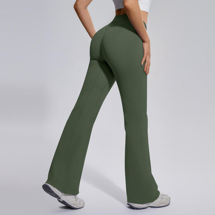 JY Seamless High Waist Yoga Pants for Women 4 Ways Stretch Spandex Fabric Breathable Quick Dry Elastic Waist Full-Length Fitness