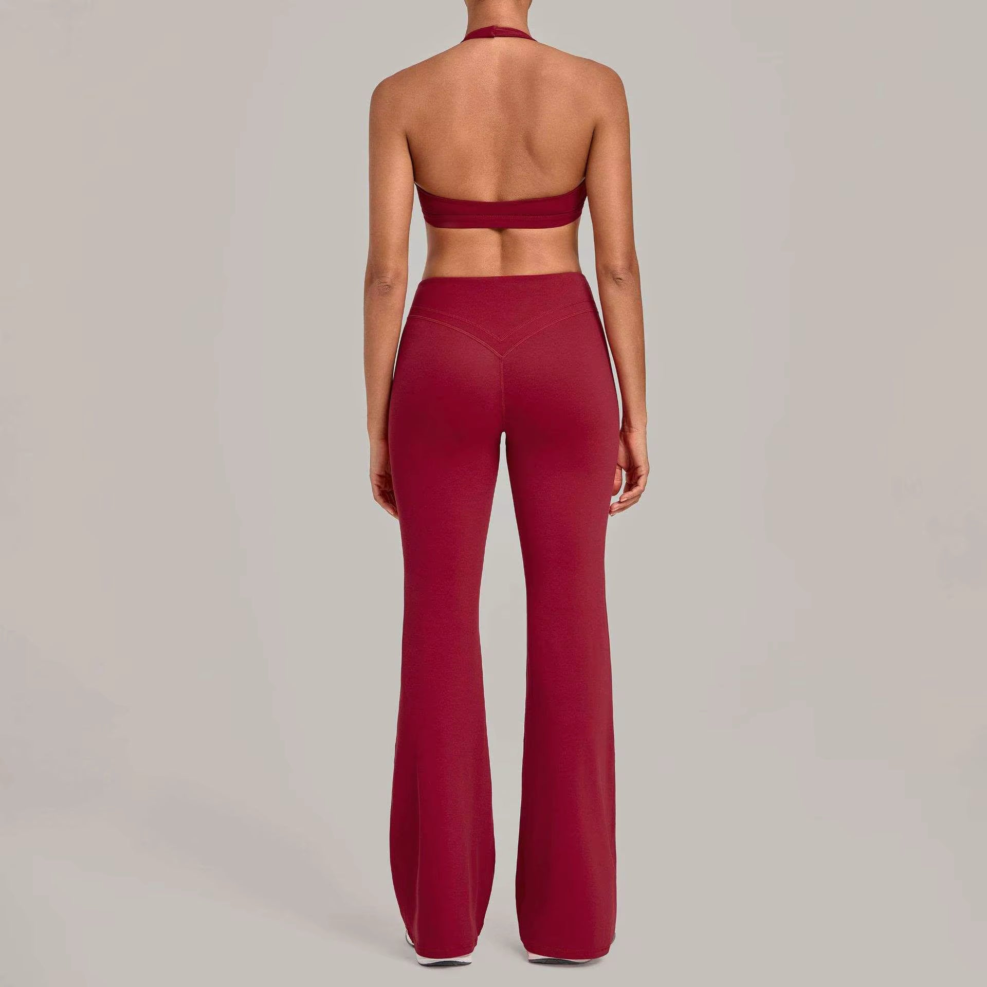 Flared Pants & Sports Bra Set