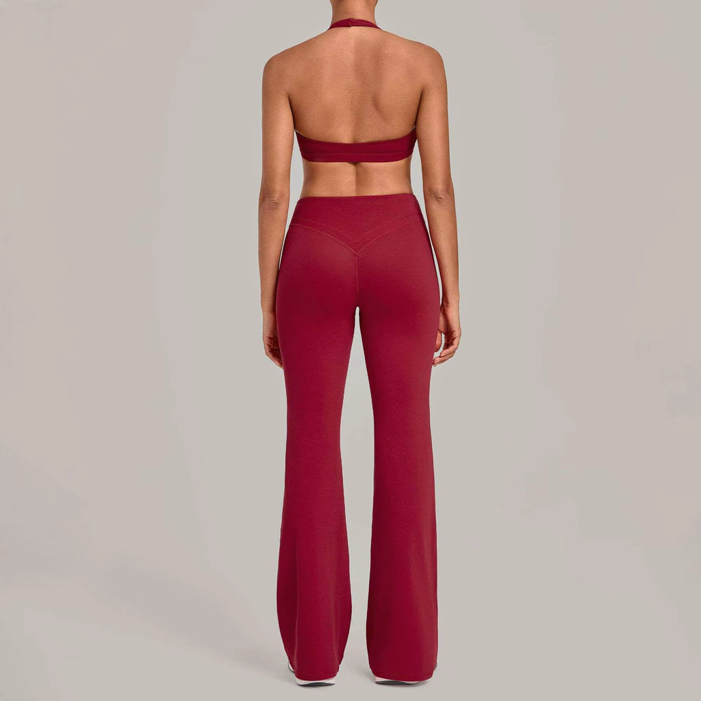 Flared Pants & Sports Bra Set