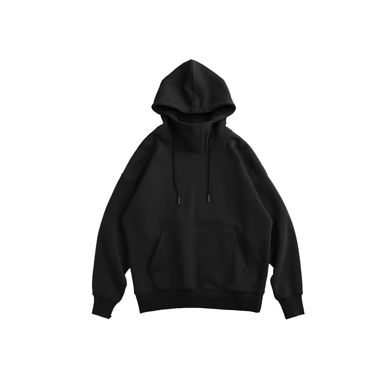 Custom Solid Color Pullover Sweatshirt Plus Size Casual Loose Blank Oversize Fleece Hoodies Unisex