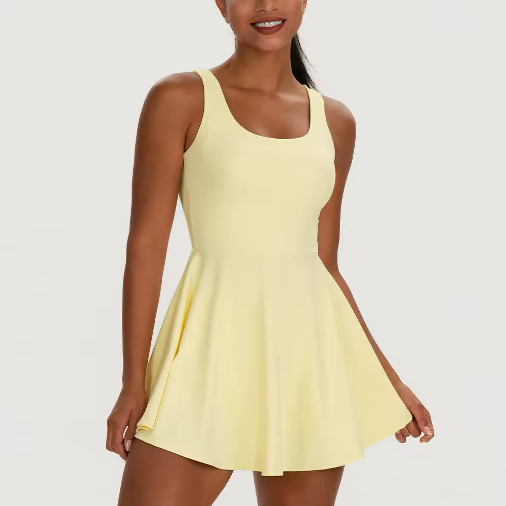Built-In Shorts Tennis Dress