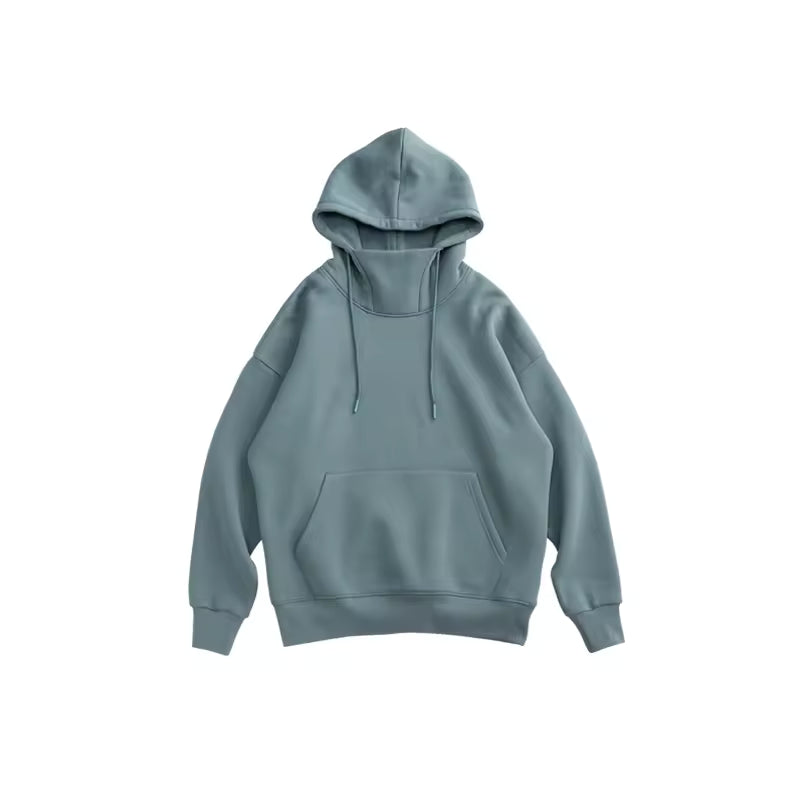 Custom Solid Color Pullover Sweatshirt Plus Size Casual Loose Blank Oversize Fleece Hoodies Unisex
