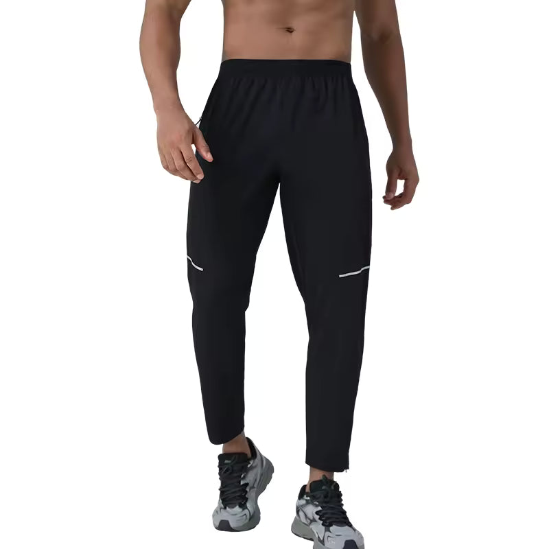 3XL Wholesale Lu's Mens Sporty Running Pants Quick-Dry men clothes Breathable Elastic Anti-Static Outdoor Fitness joggers Pants