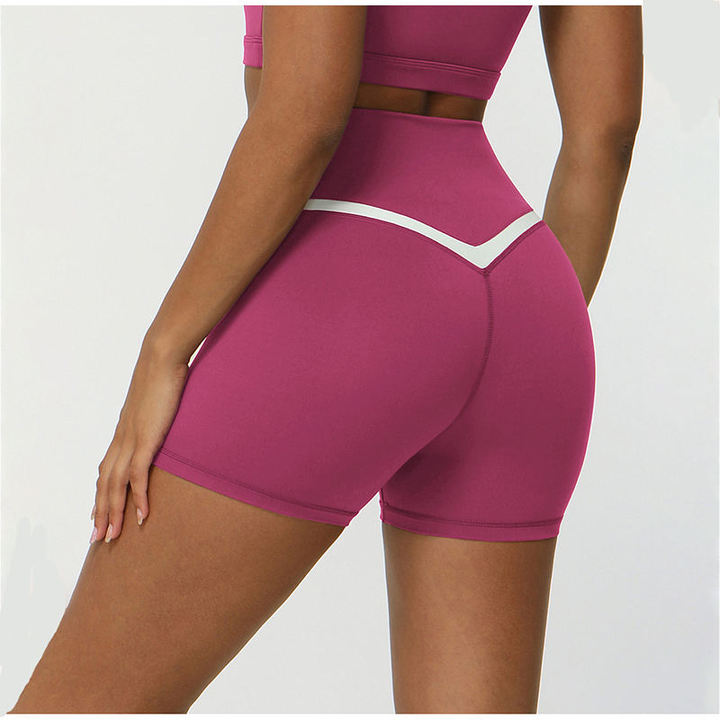 JY Newest Arrival High Quality V Shaped Quick-Drying Butt Lift Tummy Control Running Gym Yoga Fitness Women Yoga Sports Shorts