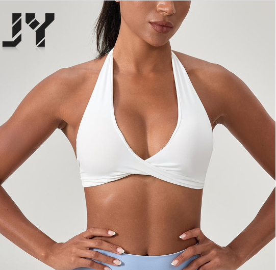 JY Color-Block High Support Breathable Eco-Friendly Lightweight High Support Plus Size Simple Workout Gym Sports Bras for Women