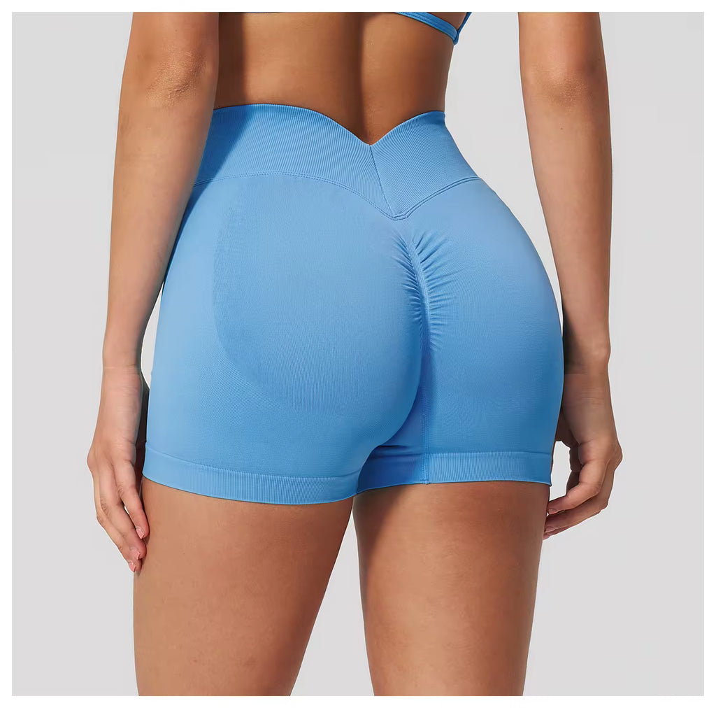 Scrunch High Waist Sports Shorts