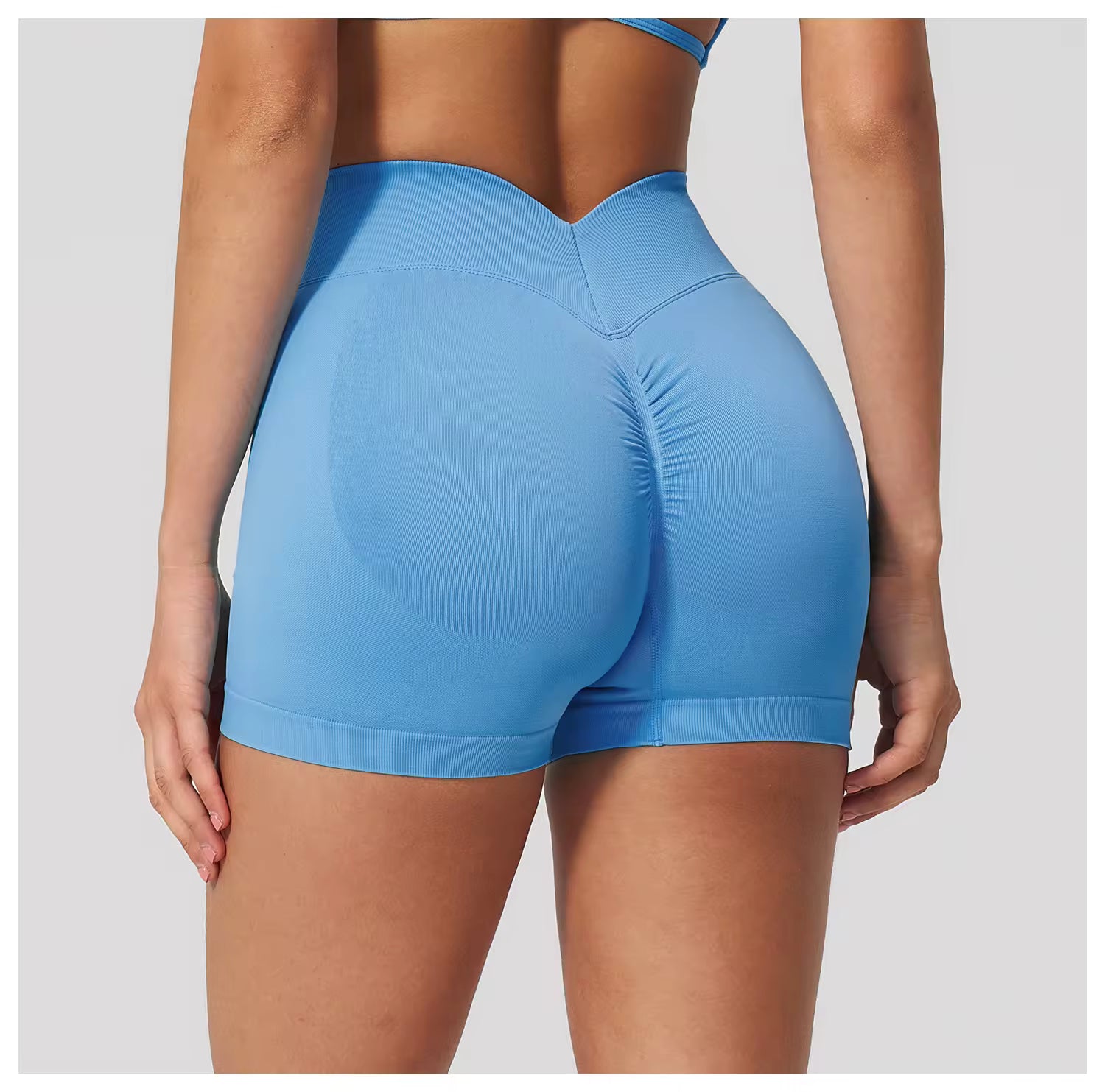 Scrunch High Waist Sports Shorts