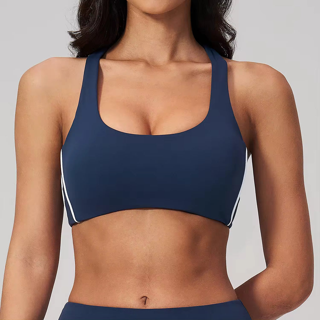 Color-Block High Support Sports Bra