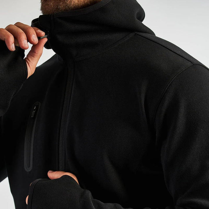 Sport Hoodie Two Piece Sweatsuit Casual Tracksuits Men's Jogger Sets for Outdoor Climbing Breathable Plus Size Adults Autumn