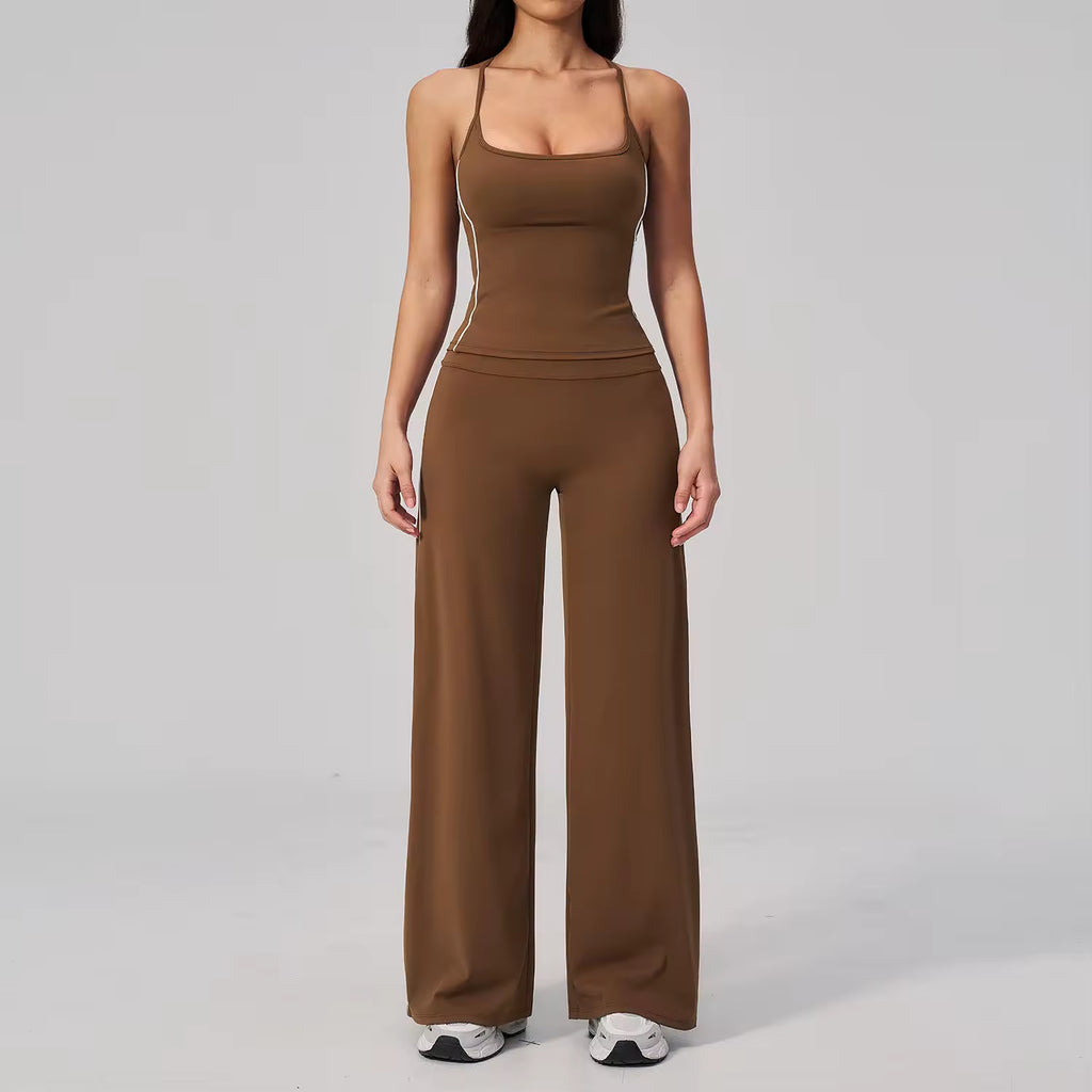 Halter Flare Leggings Set