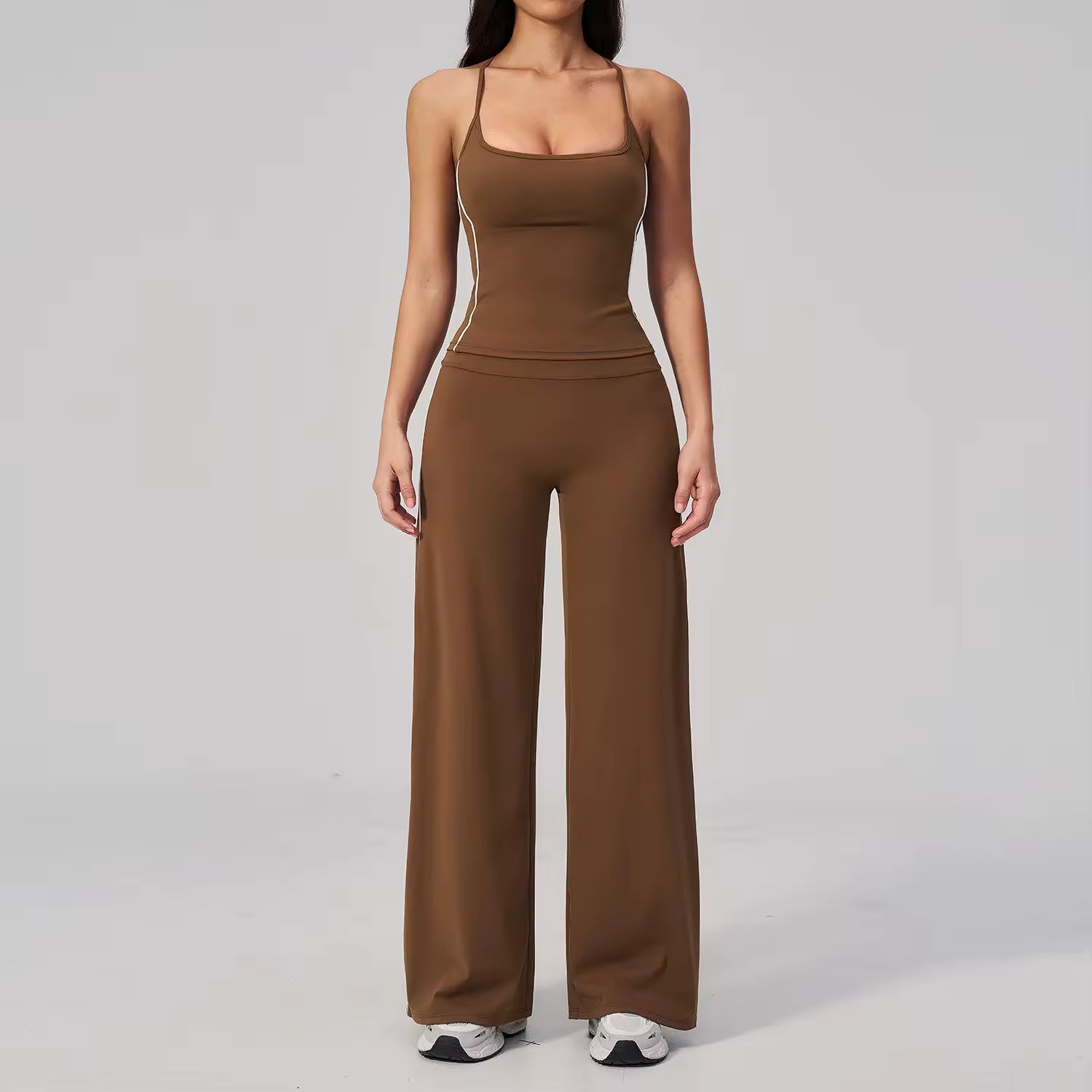 Halter Flare Leggings Set