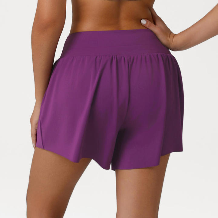 JY Newest Loose Casual Women's Spring Quick-drying Sports Yoga Shorts Drawstring High-waisted Running Dance Gym Shorts for Women