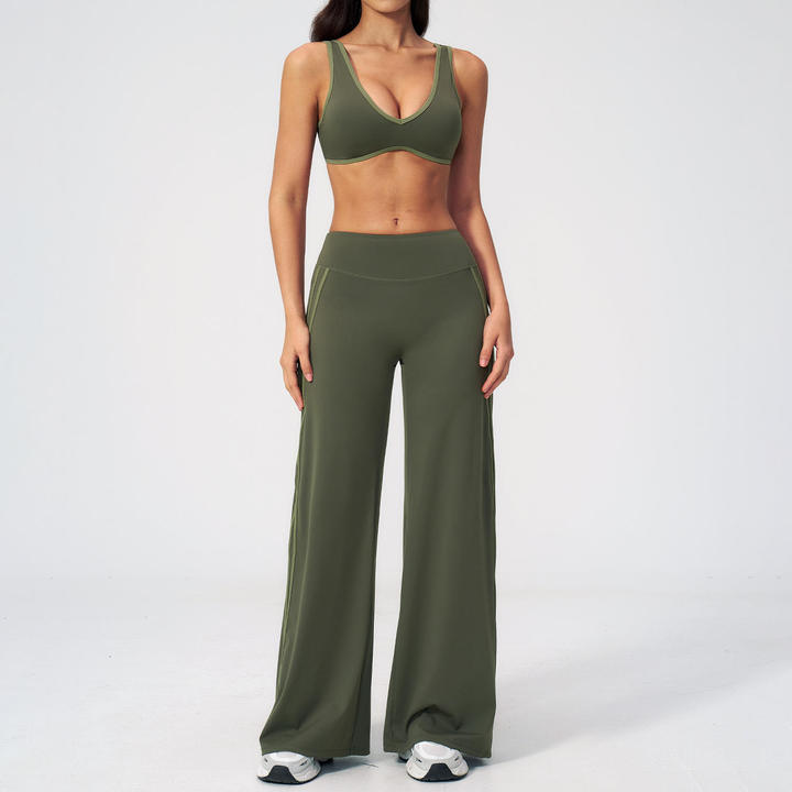 2026 Hot-Selling Women's Skin-Tight, Slimming, Quick-Dry Fitness Set for Outdoor Running and Exercise