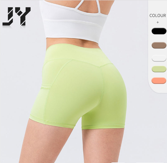 JY New Style Hot Selling Hot Selling Seamless Gym Wear Fitness Yoga Shorts Custom Logo Seamless Scrunch Butt Shorts for Women