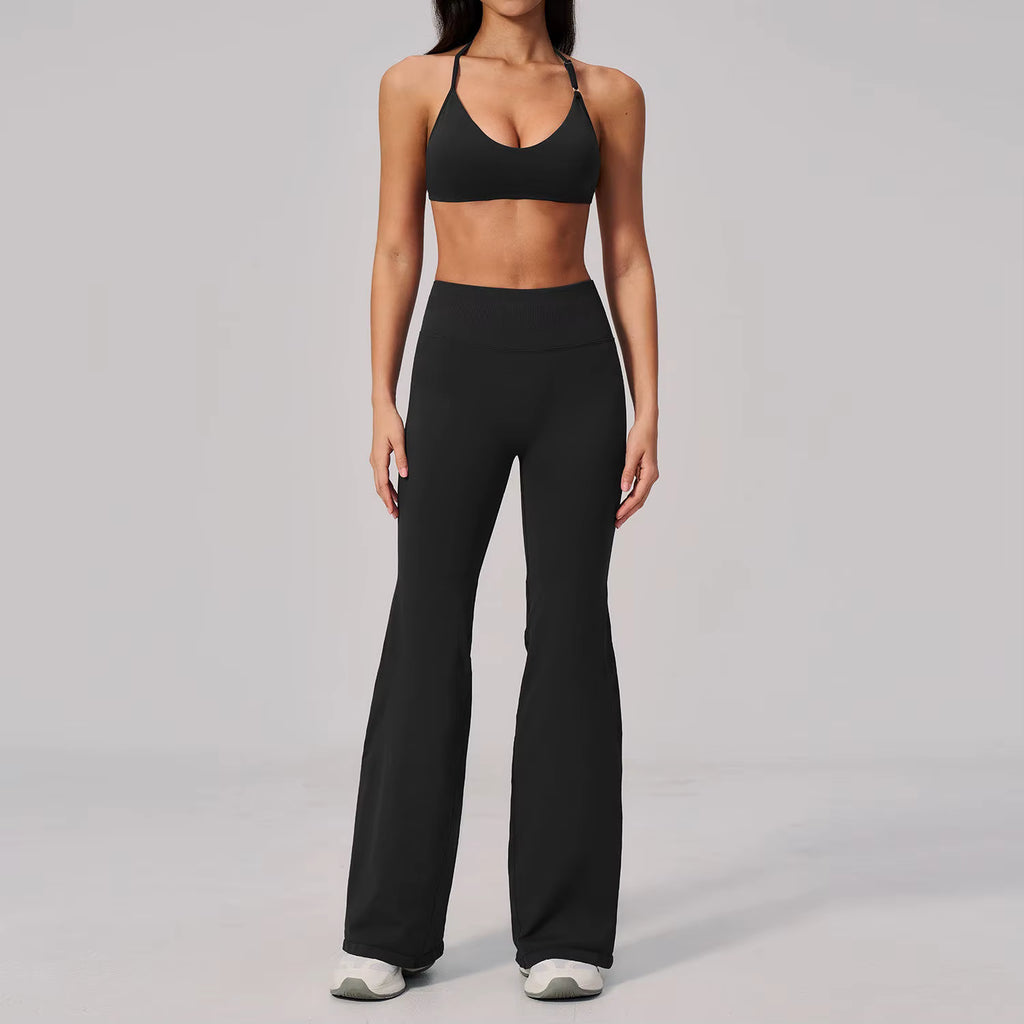 Halter Flare Pants Set