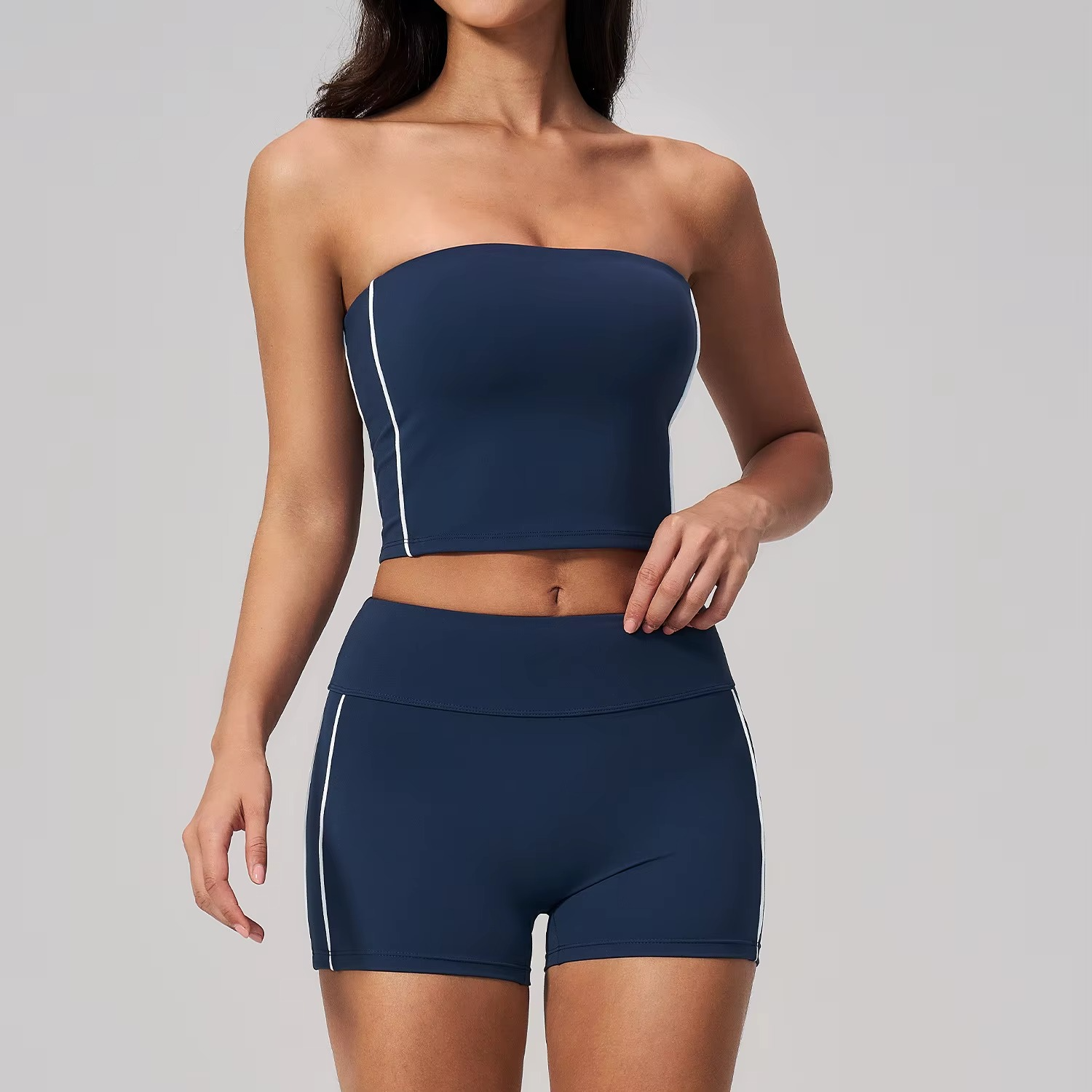 Tube Top Shorts Set