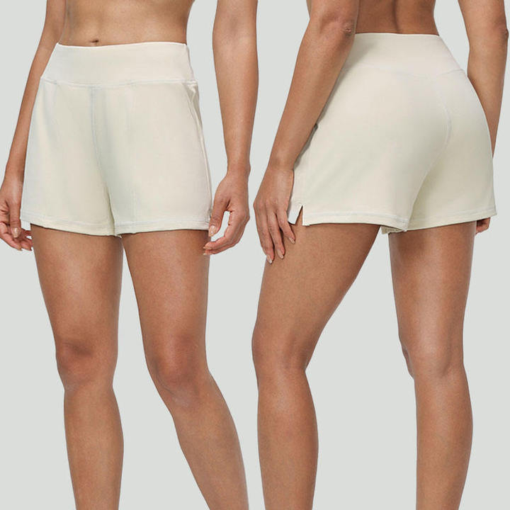 JY 2026 New Arrival Style S-XXL Breathable Butt Scrunch Sports Yoga Shorts High Waist Quick Dry Lightweight Solid Nude Feeling