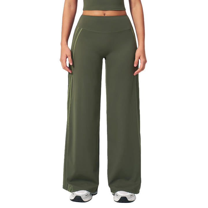 JY Hot Selling New Wide Leg Straight Loose Gym Pants Yoga Dance Loose Gym Sweatpants Women Stretchy Long Pants for Women Workout
