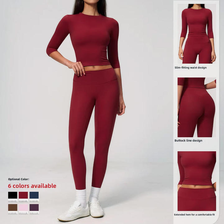 JY New Arrival High Waist Brushed Yoga Suit Women High-Intensity Outdoor Fitness Tight-Fitting Quick-Drying Workout Sportwear
