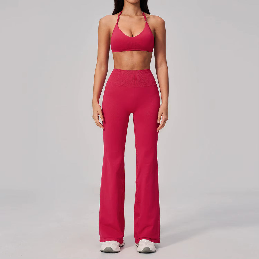 Halter Flare Pants Set