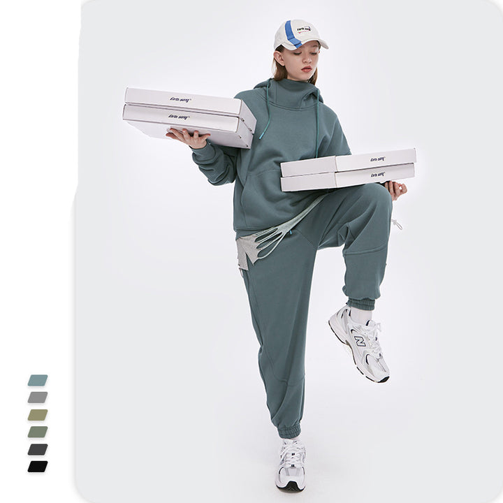Custom Solid Color Pullover Sweatshirt Plus Size Casual Loose Blank Oversize Fleece Hoodies Unisex