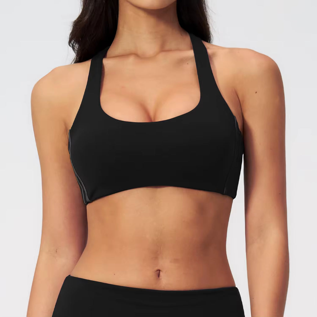 Halter Padded Yoga Crop Top