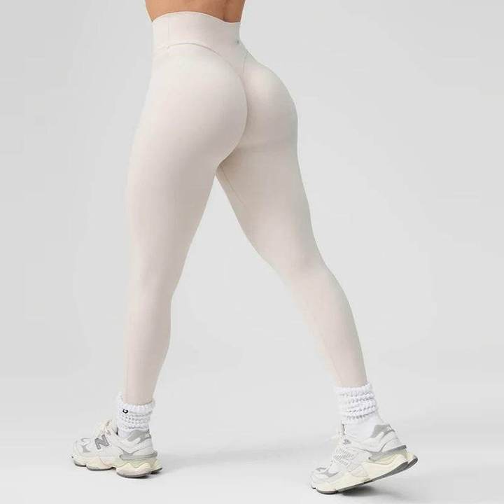 JY 2026 Custom Logo Spandex Sportswear High Waist Yoga Pants Gym Workout Tight Fitness Butt Lift Leggings for Women 4-Way Solid
