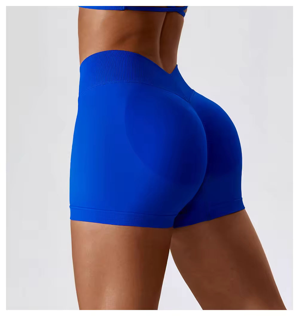 Scrunch High Waist Sports Shorts