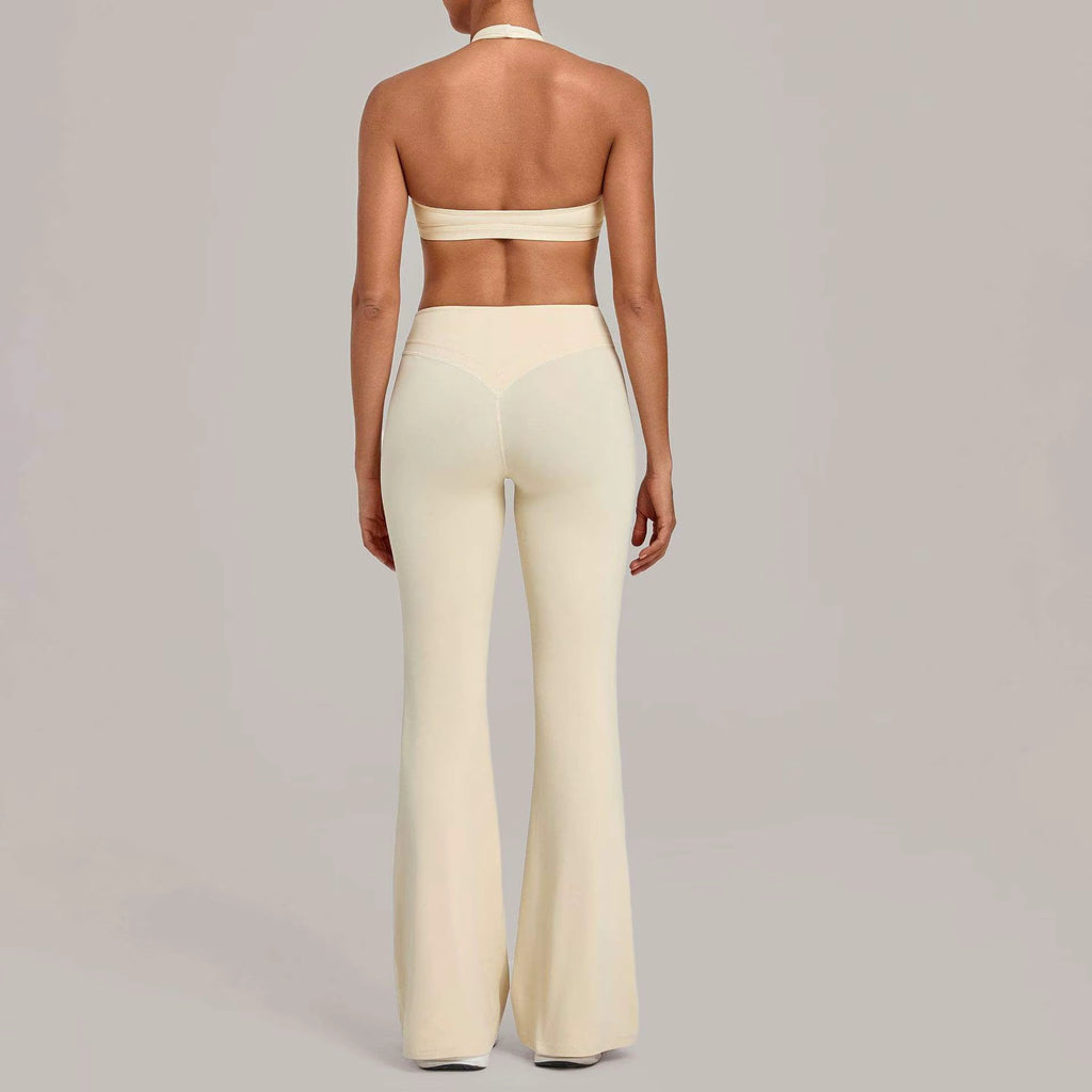 Flared Pants & Sports Bra Set