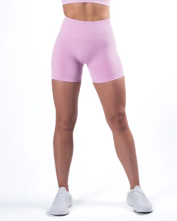 2022 Gym Yoga Shorts for Women Seamless Tight Legging High Waist Scrunch Butt Workout Running Yoga Pants Leggings for Sport